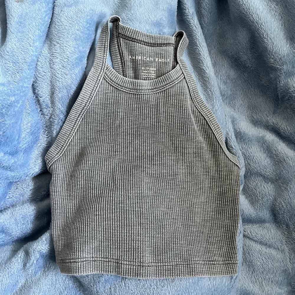 American Eagle waffle halter tanktop